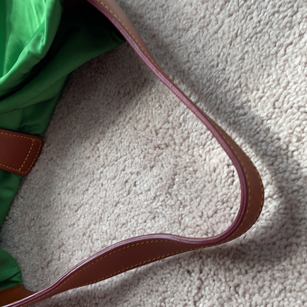 Dooney & Bourke Green and Brown Shoulder Bag - Picture 9 of 13